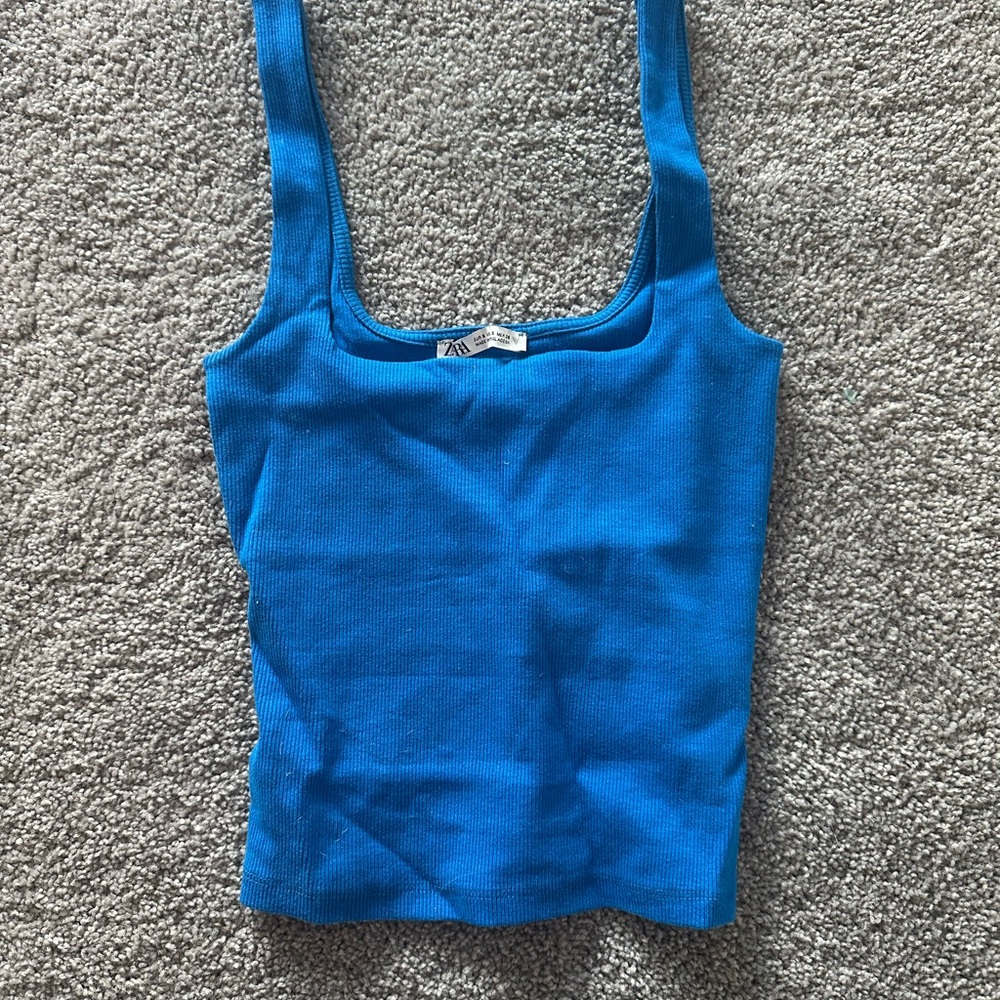 Zara Vibrant Blue Tank Top